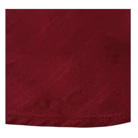 GLORIA VANDERBILT 2X Light Faux Suede Top Blouse Shirt Bronze Snaps Western Red - Picture 11 of 11